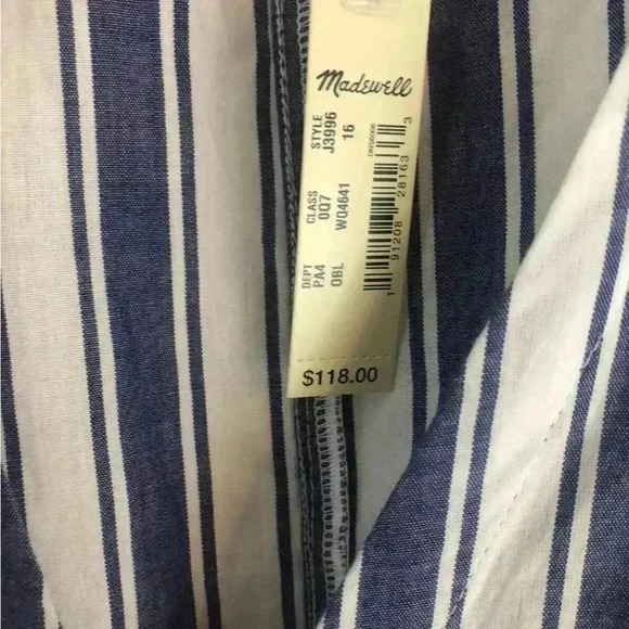 Madewell Striped Tiered Maxi Size 16 Plus Size NWT. Condition is New with tags - Picture 5 of 8